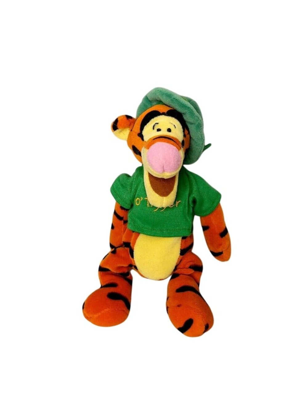 Disney Tigger Plush St Patricks Day OTigger Green Hat Shirt 10" Stuffed Toy